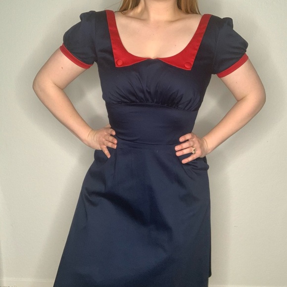 Pinup Couture Dresses & Skirts - NEW Pinup Couture Puff Sleeve 50s Inspired Dress